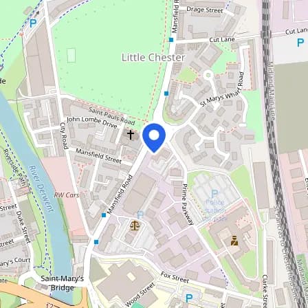 Map showing the location of Pearson Professional Centre - Derby in Derby