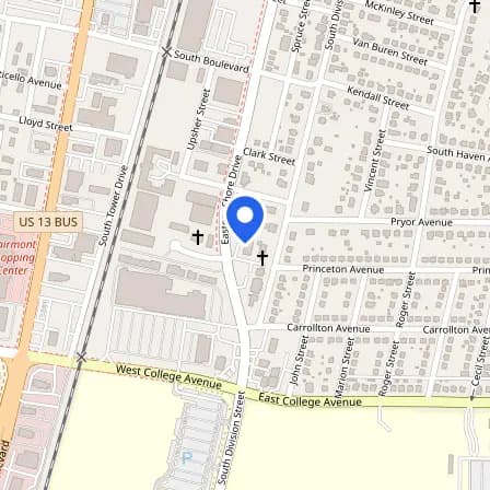 Map showing the location of Pearson Professional Center in Salisbury