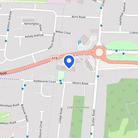 Map showing the location of Pearson Professional Centres - UK Scunthorpe in Gunness