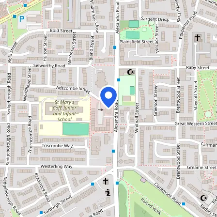 Map showing the location of Focusing First On People - Pearson VUE in Manchester