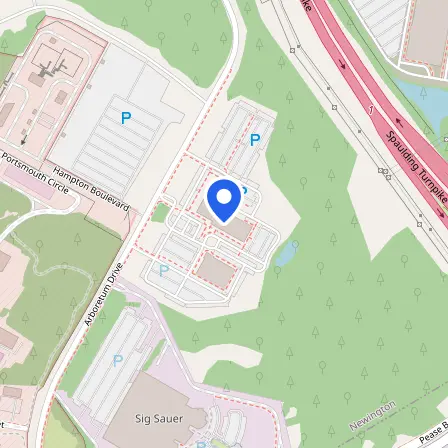 Map showing the location of Prometric Test Center in Newington