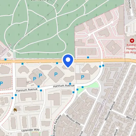 Map showing the location of Pearson Professional Center Culver City in Culver City
