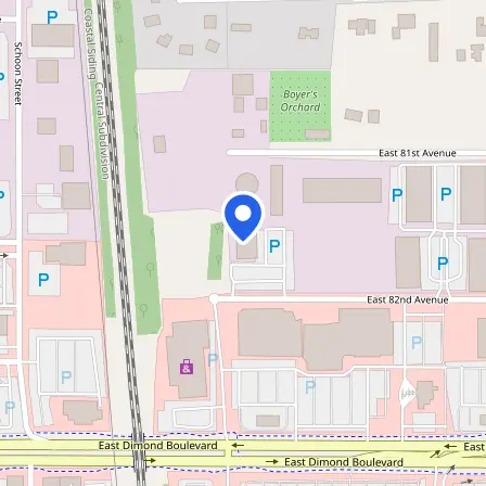Map showing the location of Prometric Test Center in Anchorage