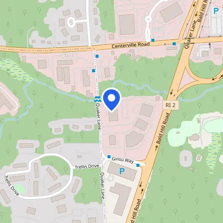Map showing the location of Prometric in West Warwick
