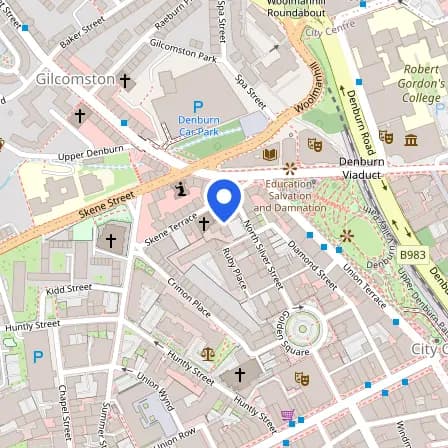 Map showing the location of Pearson Test Centre (Pearson Professional Centre Aberdeen) in Aberdeen City