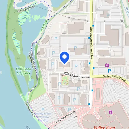 Map showing the location of Prometric Test Center in Eugene
