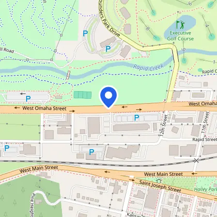 Map showing the location of Prometric Test Center in Rapid City