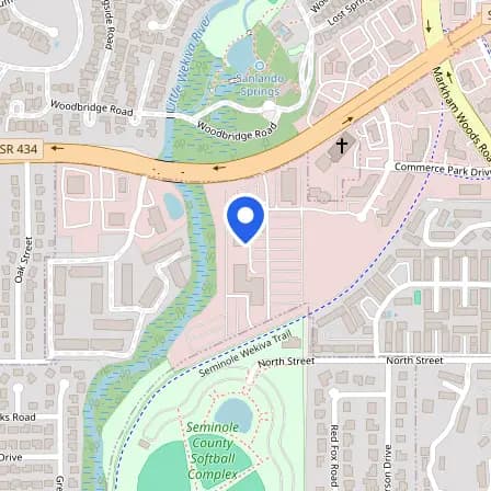 Map showing the location of Prometric Test Center in Orlando