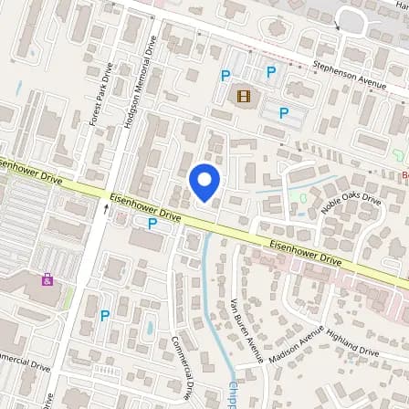 Map showing the location of Prometric Test Center in Savannah