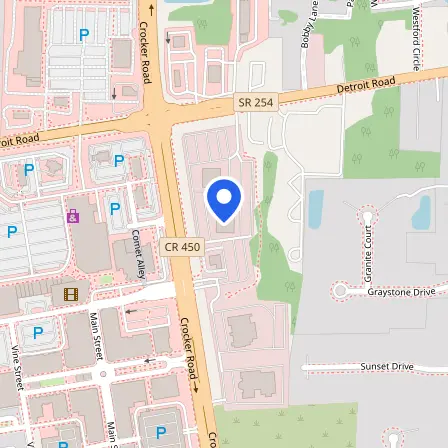 Map showing the location of Pearson Professional Center in Westlake