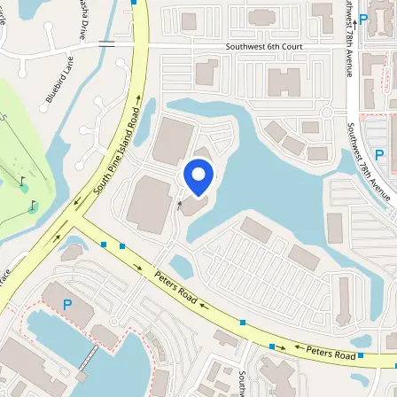 Map showing the location of Pearson Professional Center in Miami