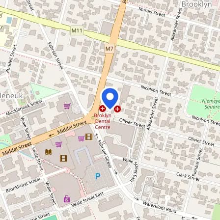 Map showing the location of AC ENGLISH EXAM CENTRE - Pretoria and Gqeberha - Pearson VUE Exam Centre in Pretoria