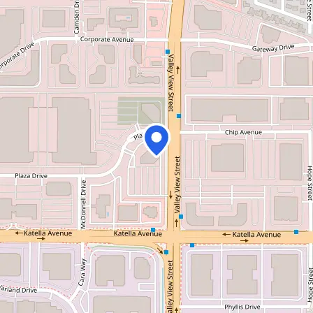 Map showing the location of (CHST) Pearson Professional Centers Cypress, Ca in Cypress