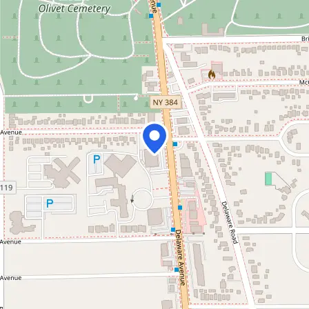 Map showing the location of Prometric Test Center in Buffalo