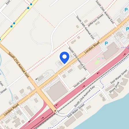 Map showing the location of Prometric Test Center in Duluth