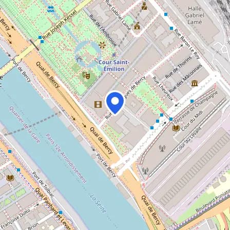 Map showing the location of Pearson TalentLens France in Paris