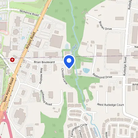 Map showing the location of Pearson Professional Center in Fletcher