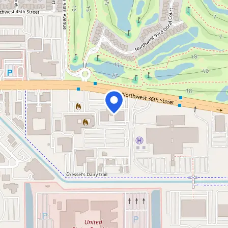 Map showing the location of Pearson Professional Centers in Miami