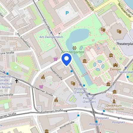 Map showing the location of Pearson Vue Test Center | SoftEd Systems in Dresden