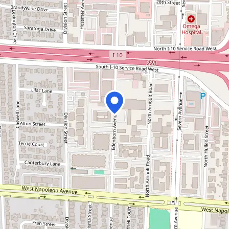 Map showing the location of Prometric Test Center in Metairie