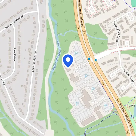 Map showing the location of Pearson Professional Center in Bethesda
