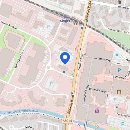 Map showing the location of Pearson VUETest Centre Clydebank in Glasgow