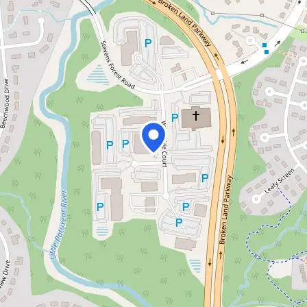Map showing the location of Prometric Test Center in Bethesda