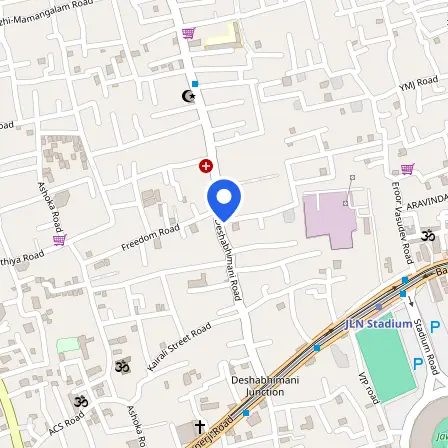 Map showing the location of Pearson VUE Authorised Test Centre in Ernakulam