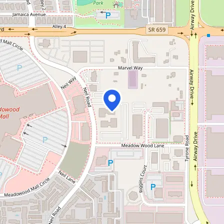 Map showing the location of Prometric Test Center in Reno