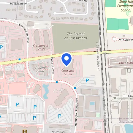 Map showing the location of Pearson Professional Center in Columbus