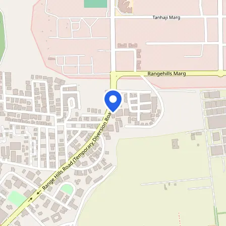 Map showing the location of Pearson VUE in Pune
