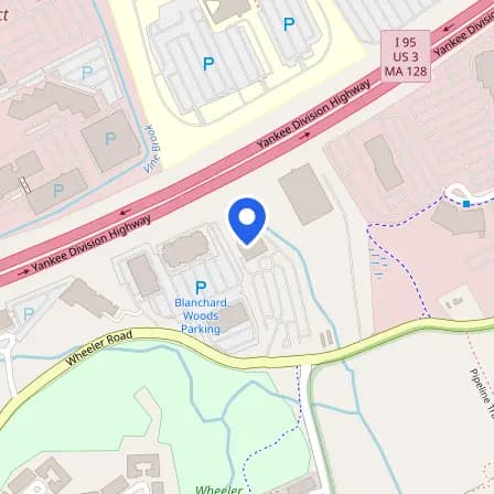 Map showing the location of Prometric Test Center in Boston