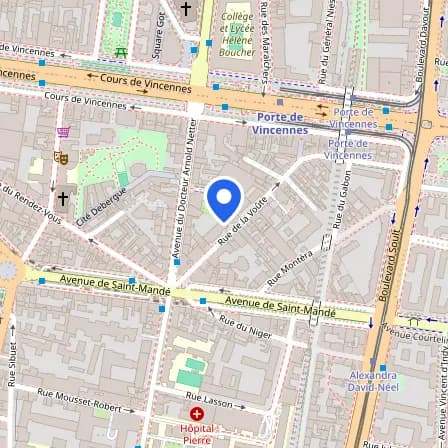 Map showing the location of PearsonPTE in Paris