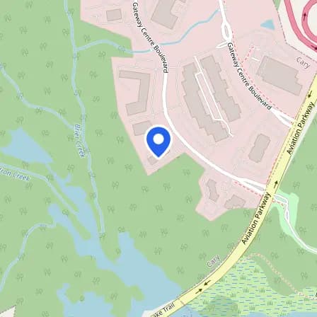 Map showing the location of Harbor Hat - Pearson Professional Center - Testing & Training in Morrisville