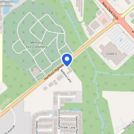Map showing the location of Prometric Test Center in Dothan