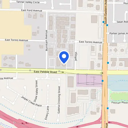 Map showing the location of Prometric Test Center in Clark County
