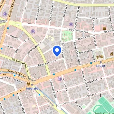 Map showing the location of Prometric in Santiago