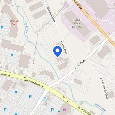 Map showing the location of Prometric Test Center in South Portland