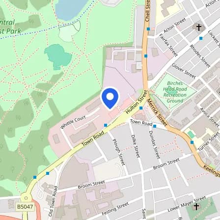 Map showing the location of Pearson Vue Test Centre in Stoke-on-Trent