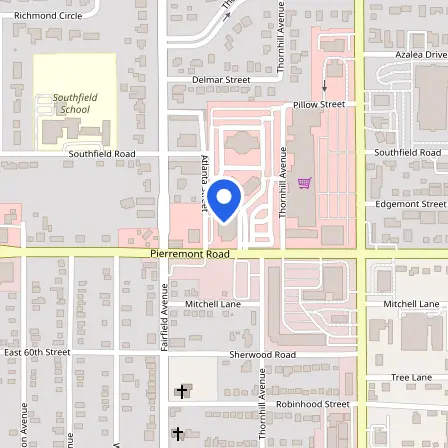 Map showing the location of Pearson Professional Center (Shreveport, LA) in Shreveport