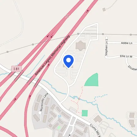 Map showing the location of Pearson Professional Center in Lower Paxton Township