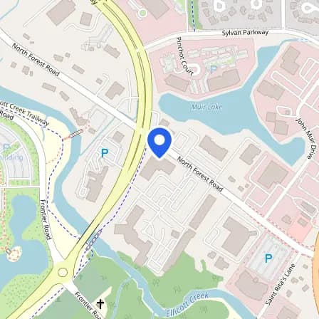 Map showing the location of Pearson Professional Centers-Getzville NY in Town of Amherst