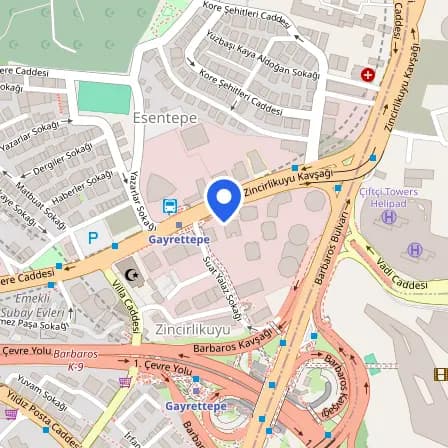Map showing the location of Prometric İstanbul - International Quality in Şişli
