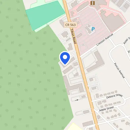Map showing the location of Pearson Professional Center in Northfield