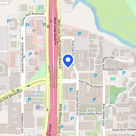Map showing the location of Pearson Professional Center in Houston