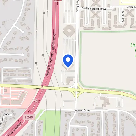 Map showing the location of Pearson Safety Solutions, LLC in Memphis