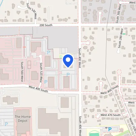 Map showing the location of Prometric Test Center in Lindon