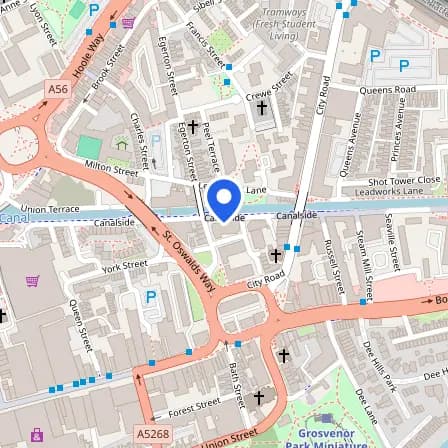 Map showing the location of Pearson Professional Centre in Chester