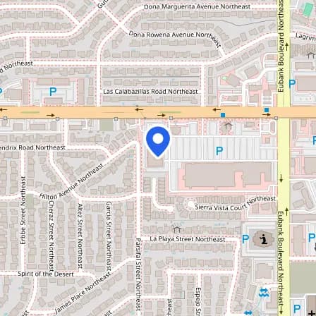 Map showing the location of Prometric Test Center in Albuquerque