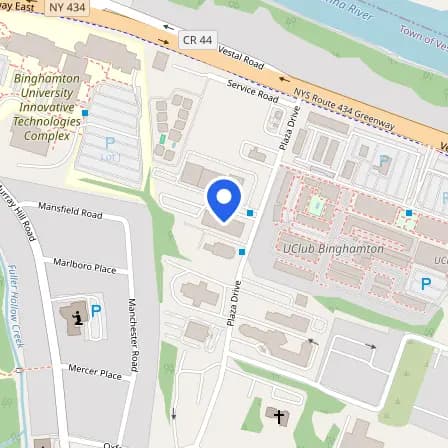 Map showing the location of Prometric Test Center in Town of Vestal